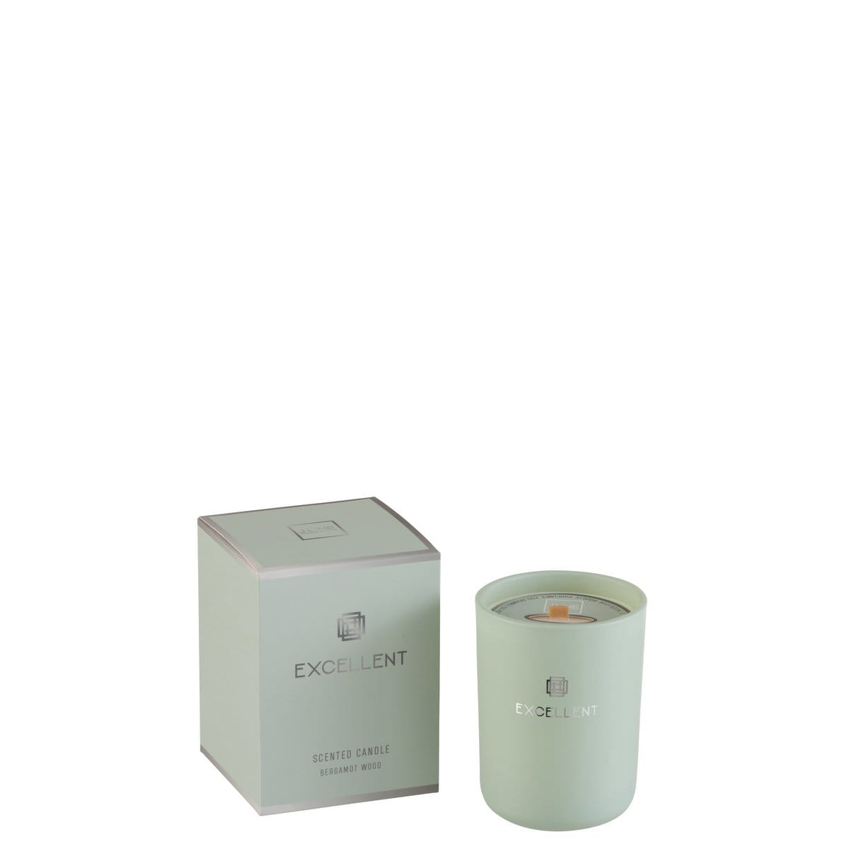J-Line J-Line geurkaars Excellent - glas - muntgroen – small - 50U