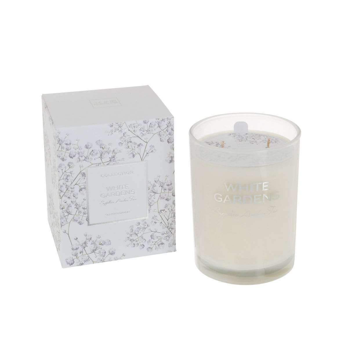 J-Line J-Line geurkaars White Gardens - wit - large - 70U
