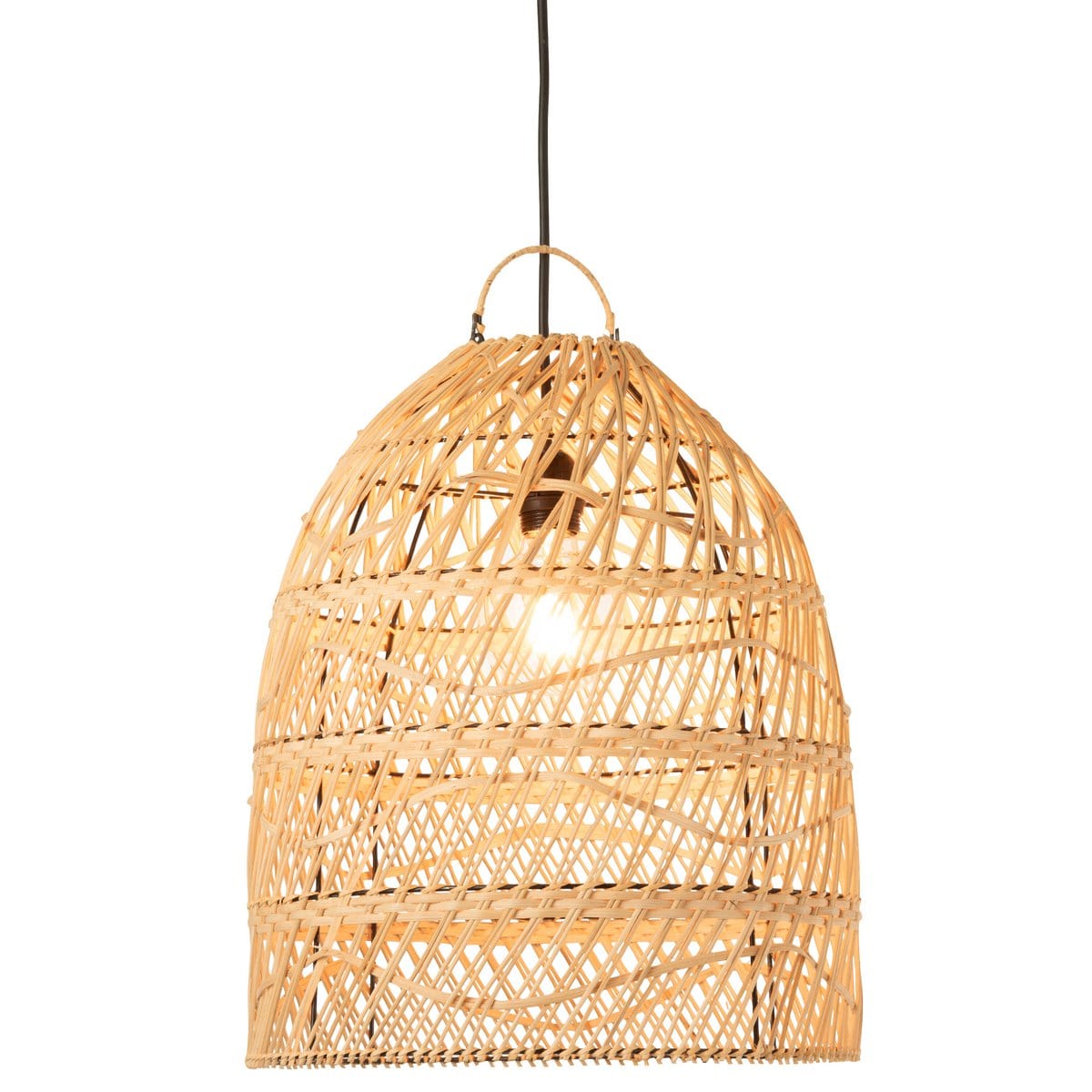 J-Line J-Line Gouden lamp - rotan - naturel