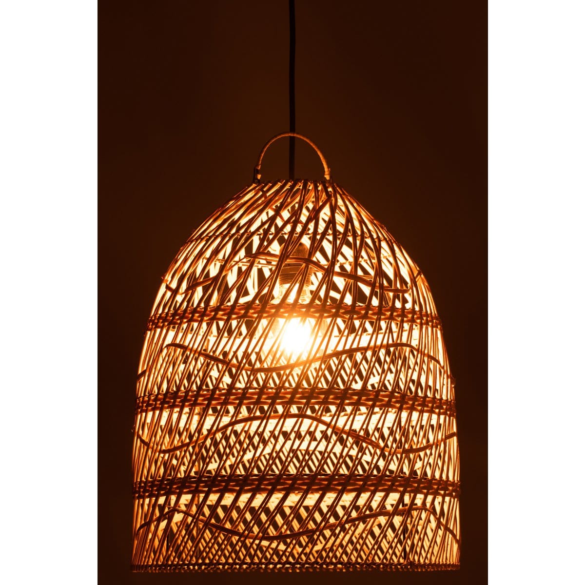 J-Line J-Line Gouden lamp - rotan - naturel