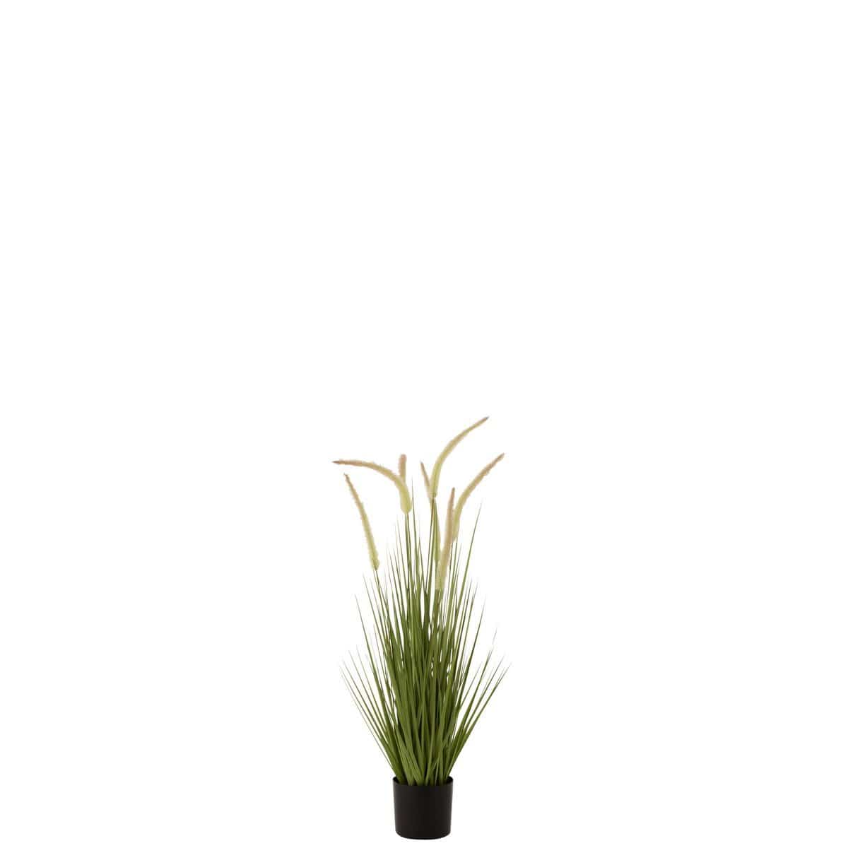 J-Line J-Line Grassen+Staarten In Pot Plastiek Groen Small