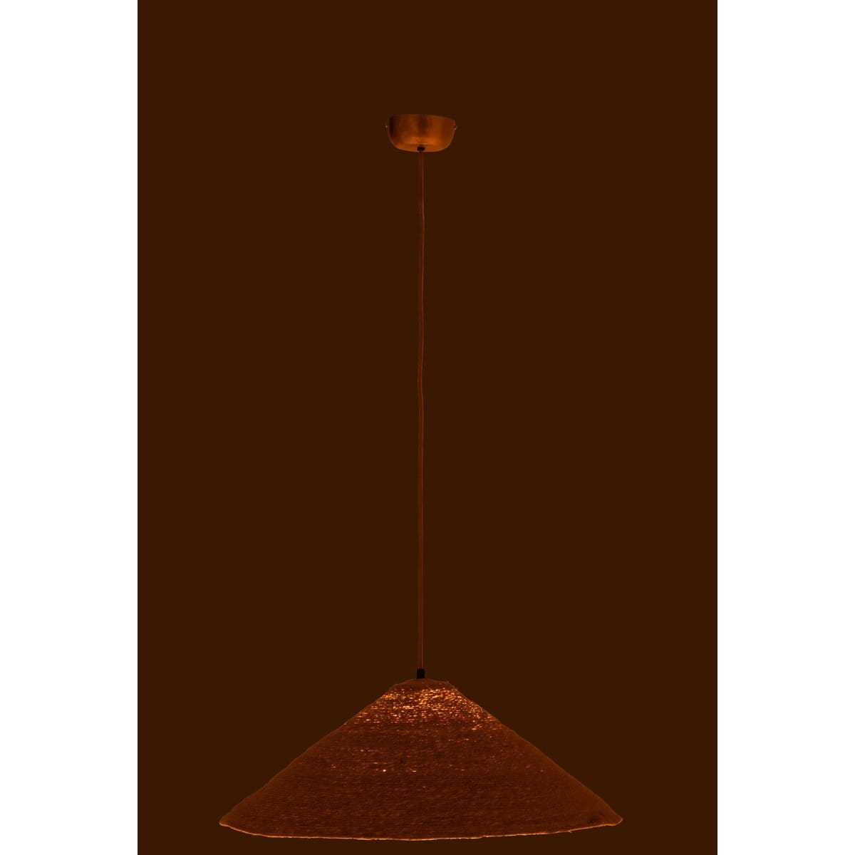 J-Line J-Line hangende Lamp Hoed Moonj - jute - naturel - small
