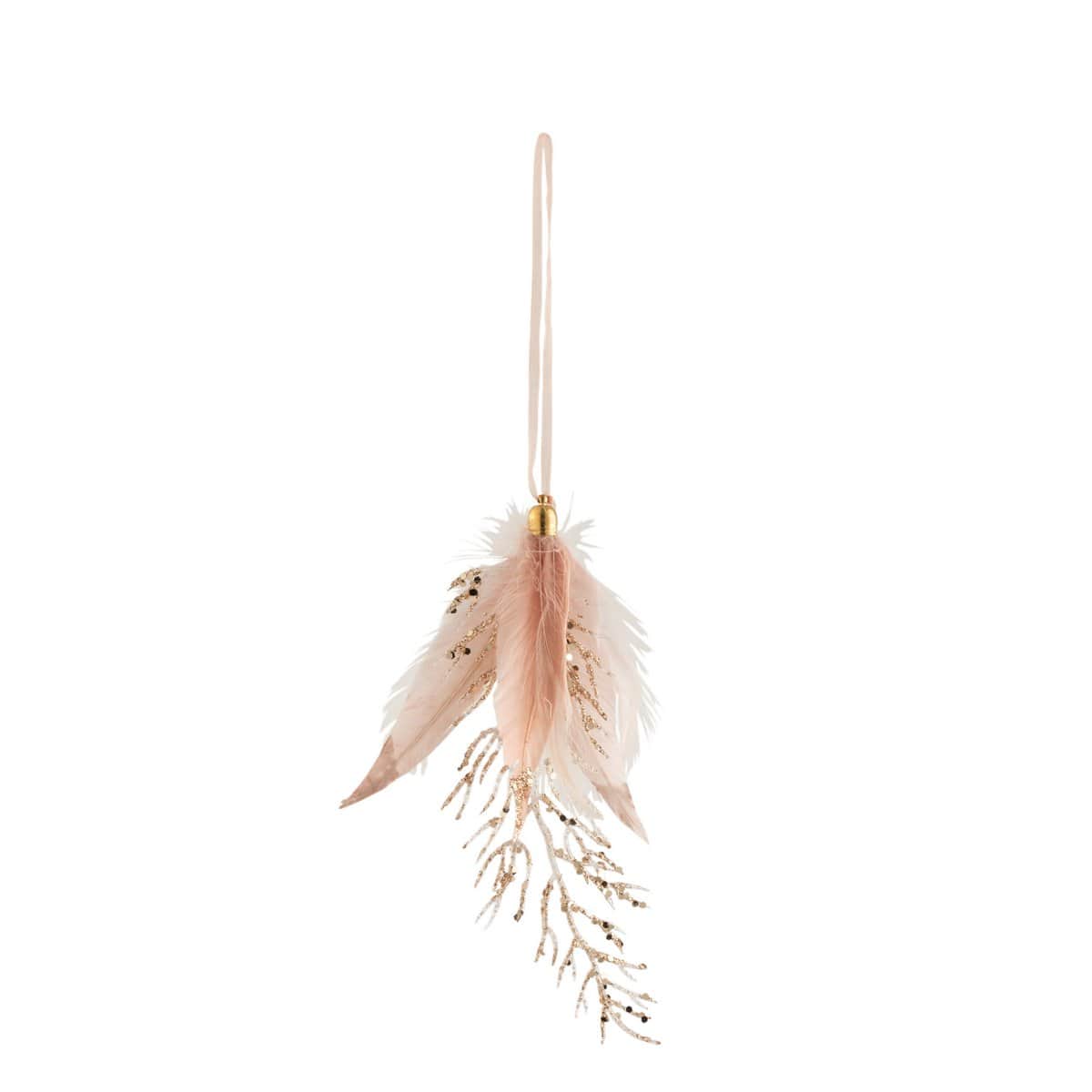J-Line J-Line hanger - veren - licht roze/glitter