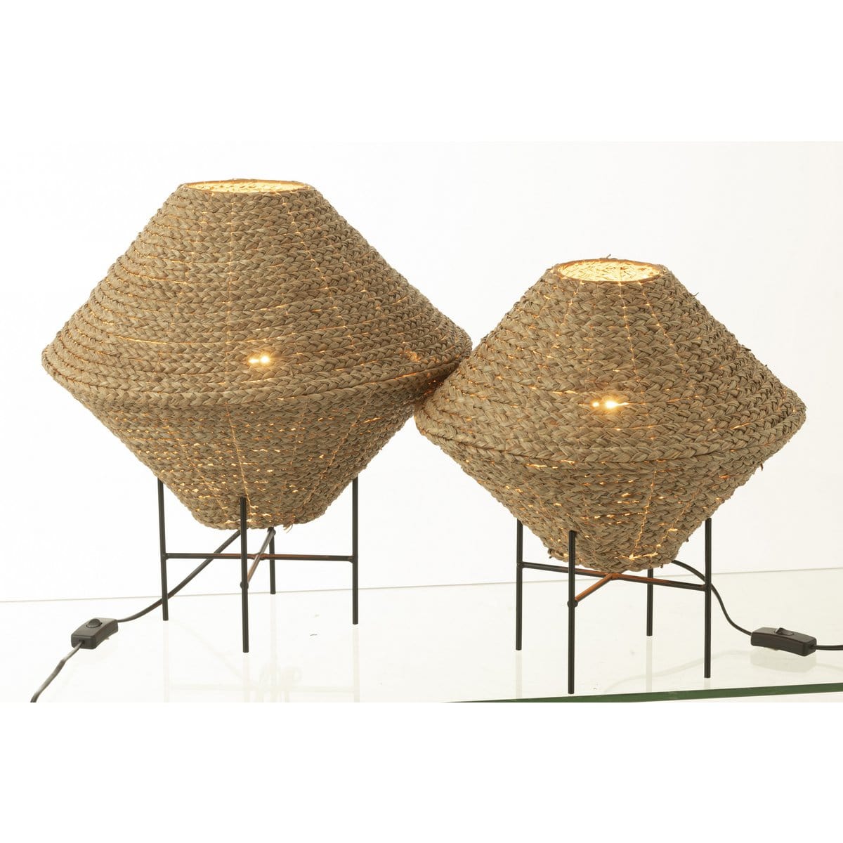 J-Line J-line hanglamp Ufo - zeegras - naturel - large