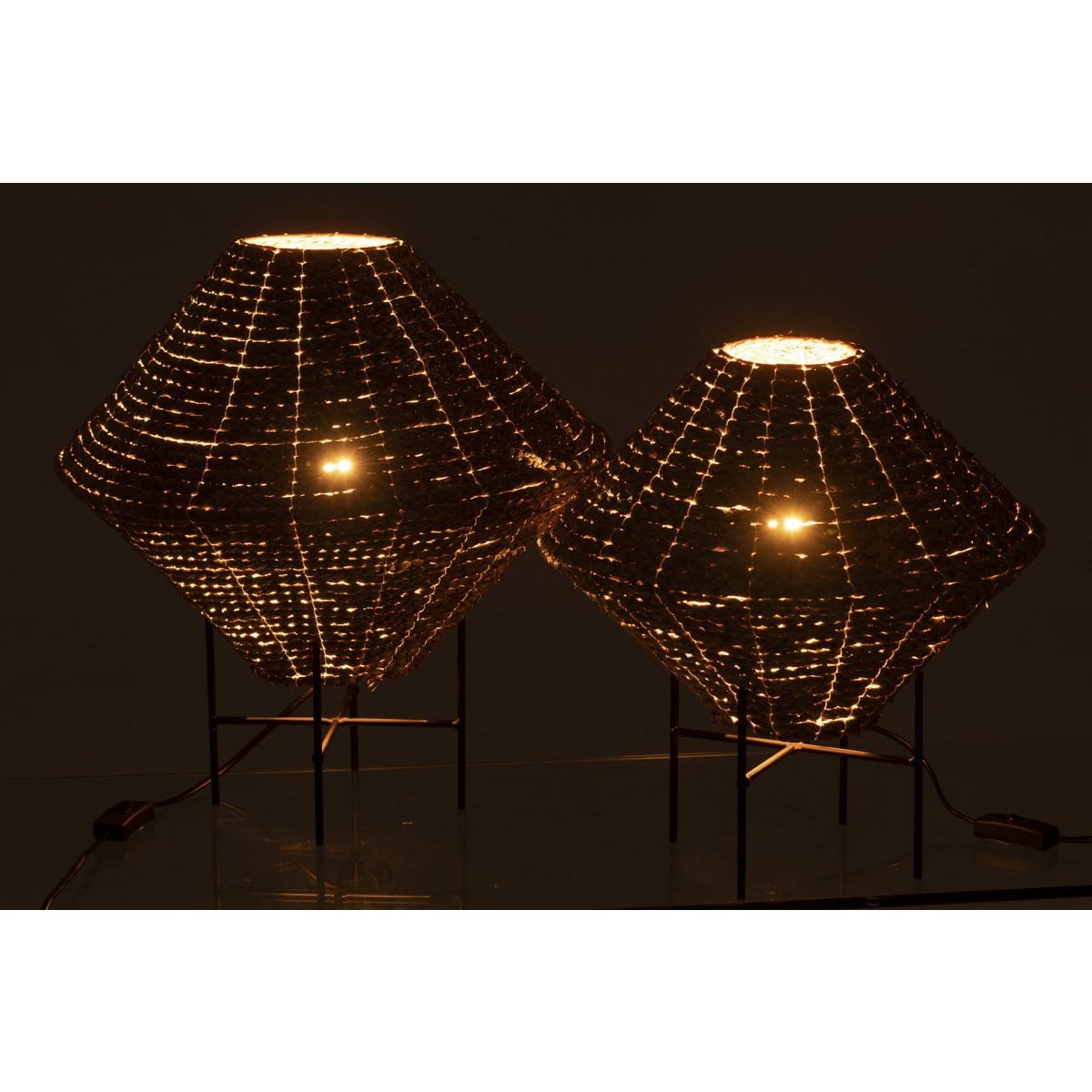 J-Line J-line hanglamp Ufo - zeegras - naturel - large