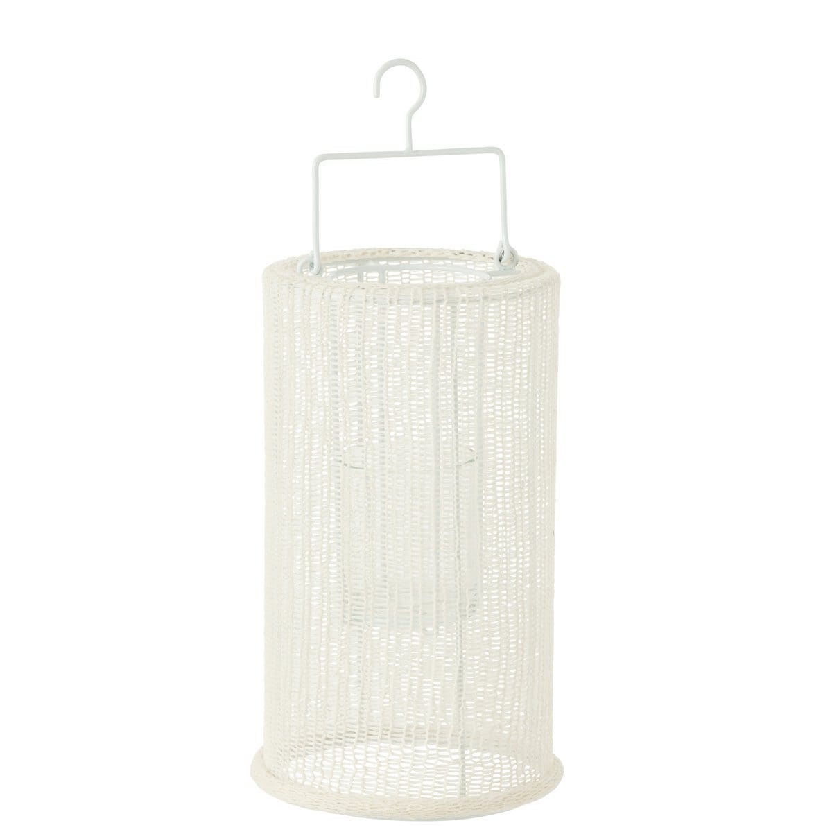 J-Line J-Line hanglantaarn Cilinder - metaal/polyester - wit - large