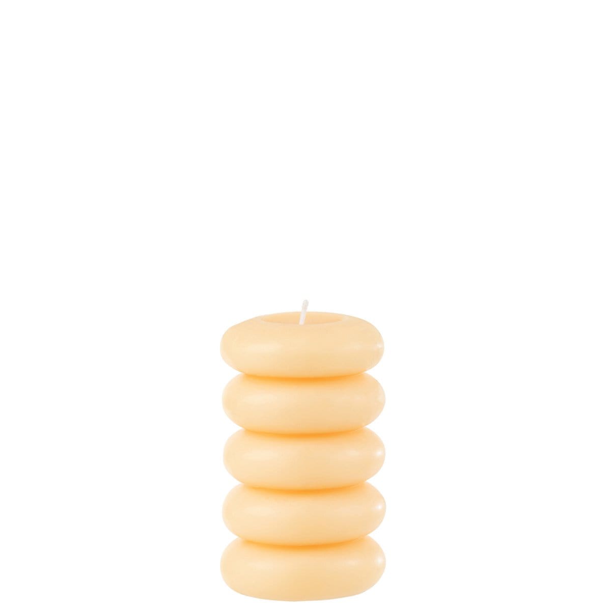 J-Line J-Line kaars Macaron lichtgeel - L - 10U