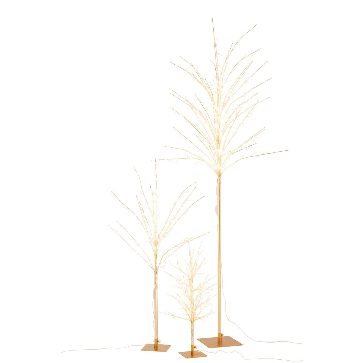 J-Line J-Line Kale Boom+Led Metaal Goud Large