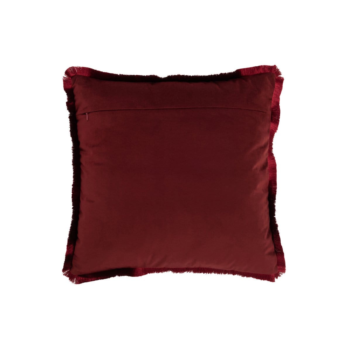 J-Line J-Line kussen Alpha Vierkant - polyester rood