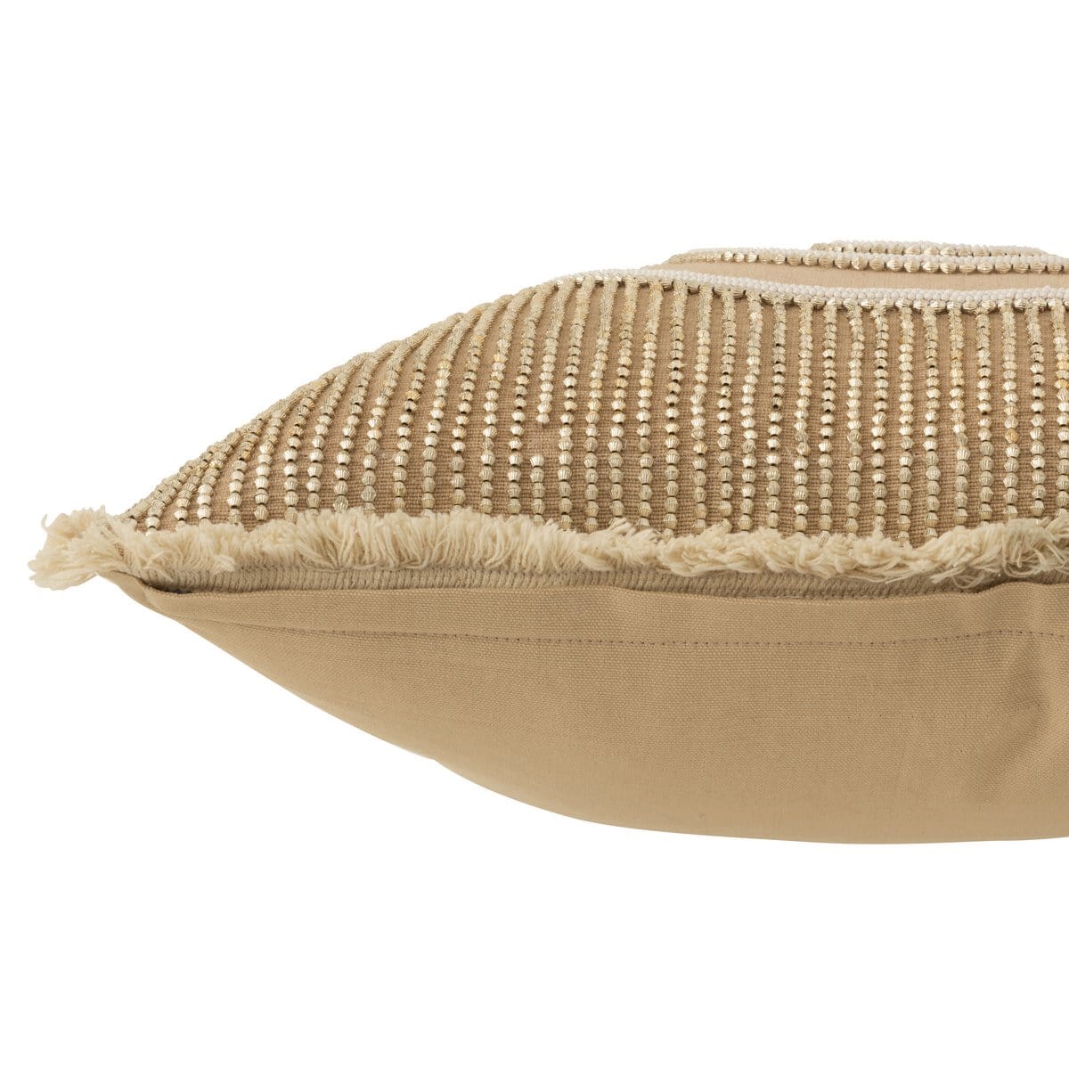 J-Line J-Line kussen Cirkel Ibiza - katoen - wit/beige