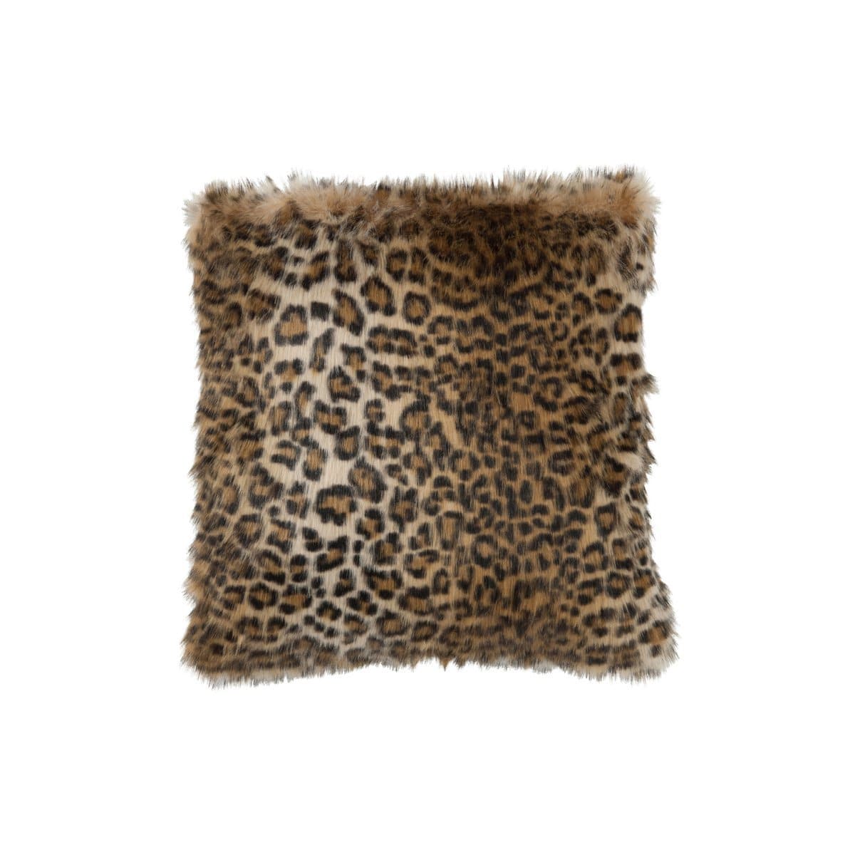 J-Line J-Line kussen Nepbont Leopard - imitatiebont - zwart/bruin
