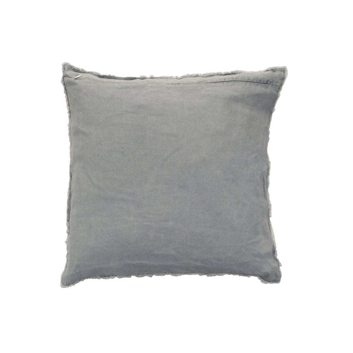 J-Line J-Line kussen Stonewashed - linnen - blauwgrijs
