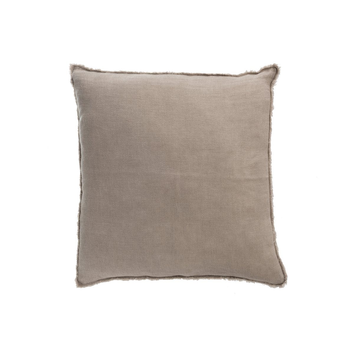 J-Line J-Line Kussen Stonewashed - linnen - lichtbruin