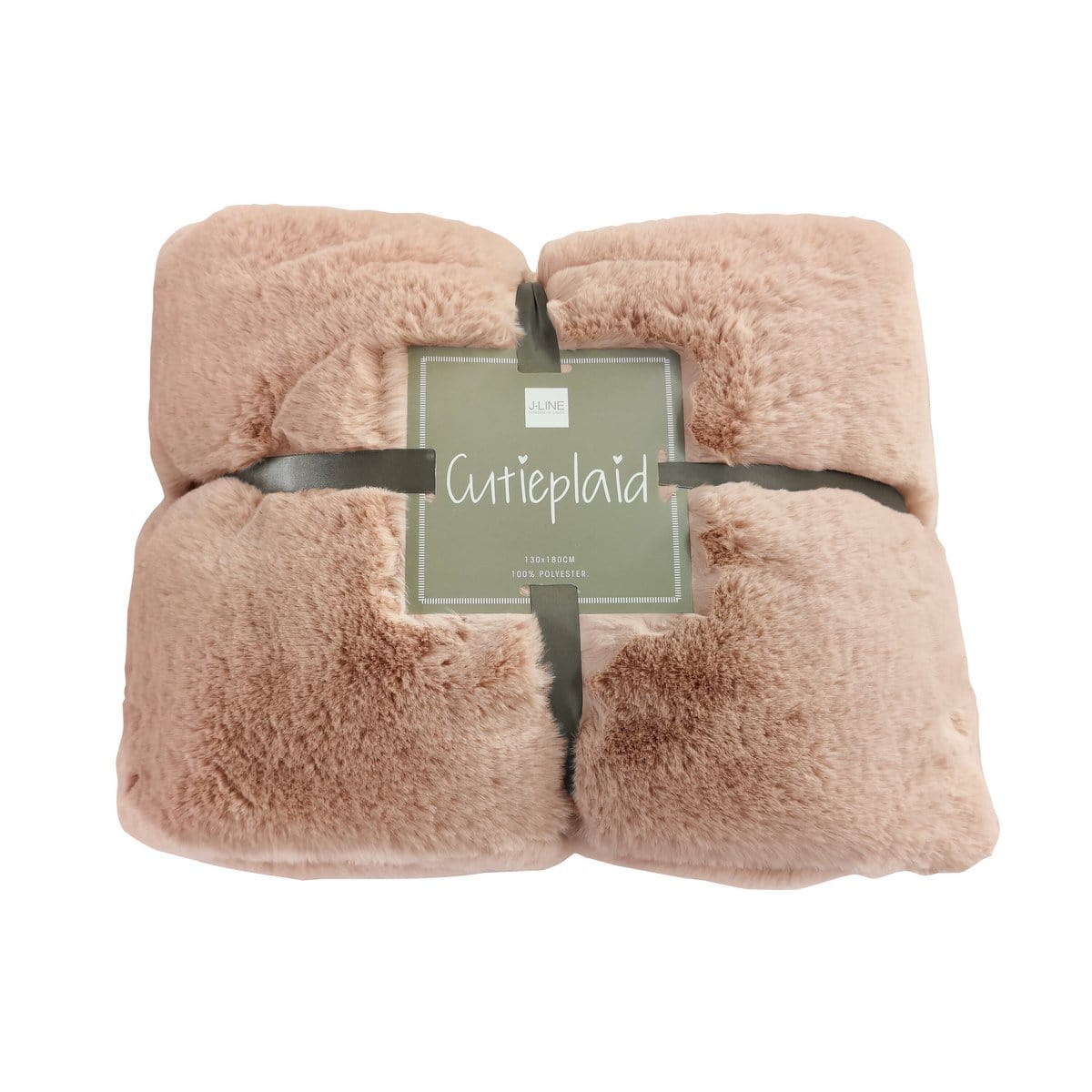 J-Line J-Line kussen Streep + Kwast - textiel - terracotta