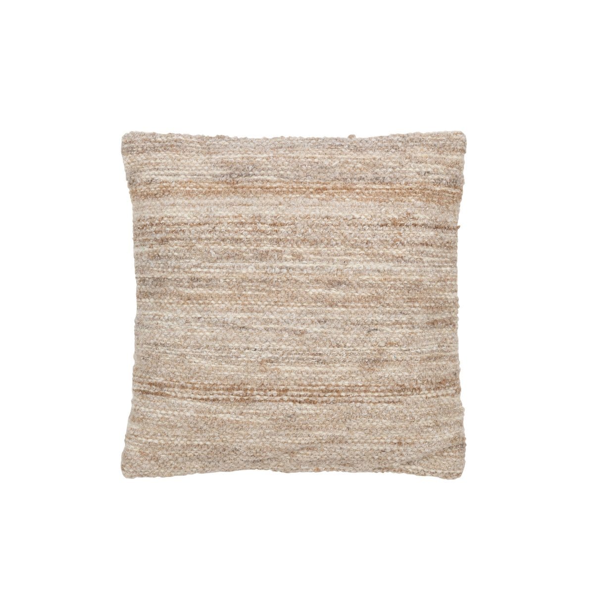 J-Line J-Line kussen Tweekleurig Weefsel - wol - beige
