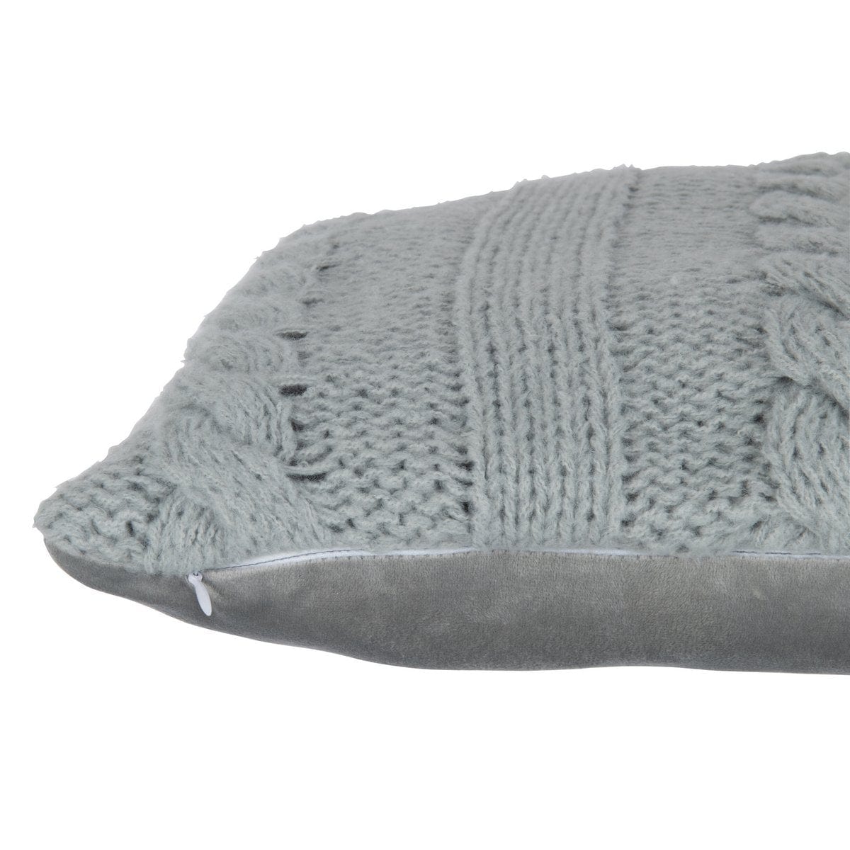 J-Line J-Line kussen Twist - polyester - grijs