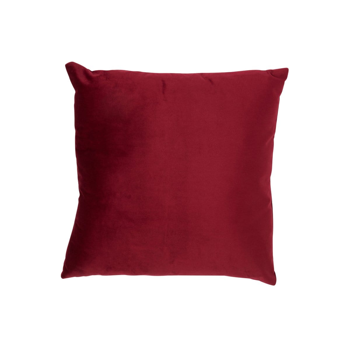 J-Line J-Line kussen vierkant - fluweel - rood