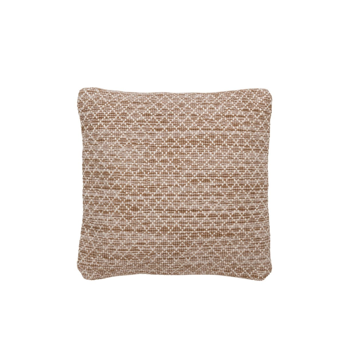 J-Line J-Line kussen Vierkanten Outdoor - polyester - bruin/wit