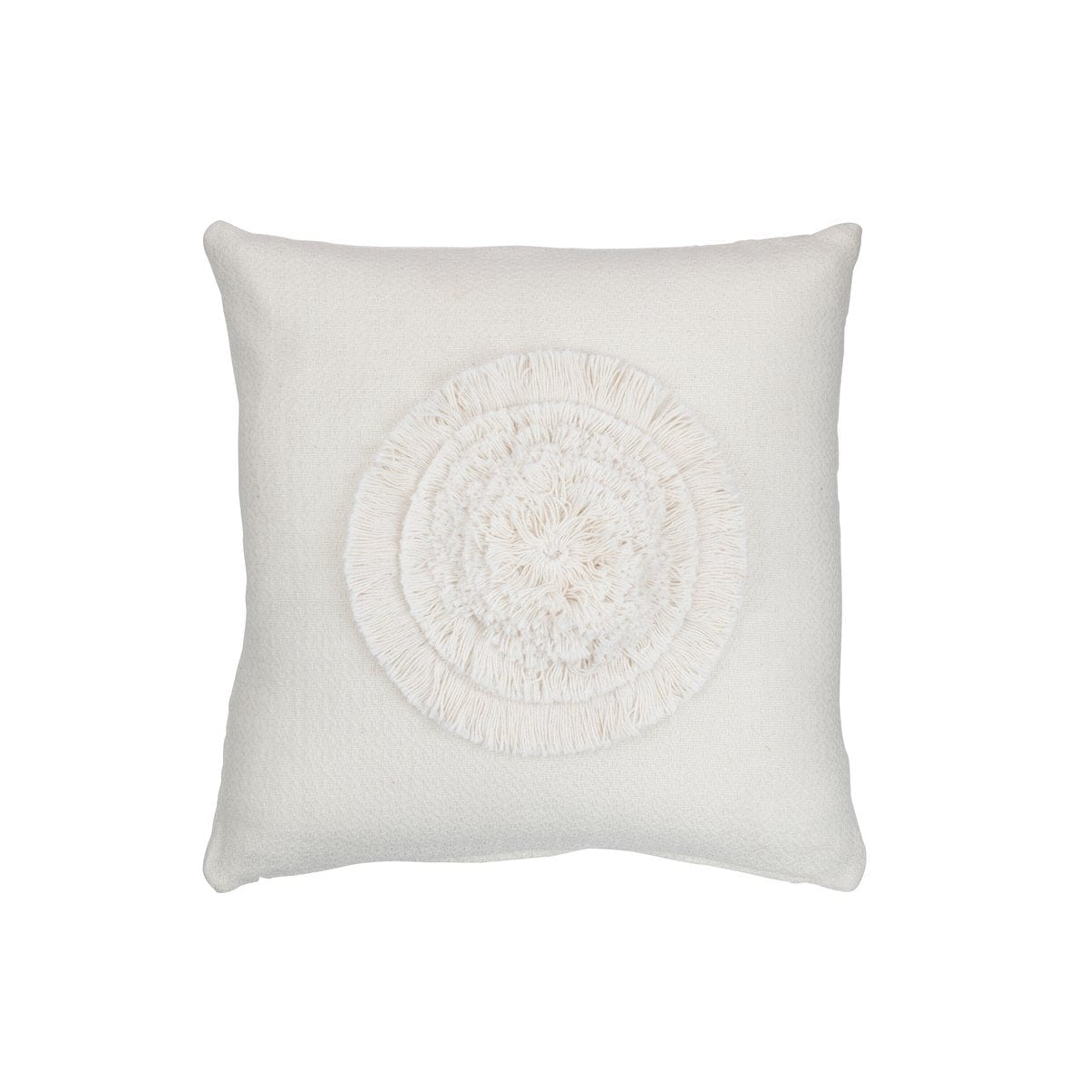 J-Line J-Line kussen Zon Vierkant - polyester - wit