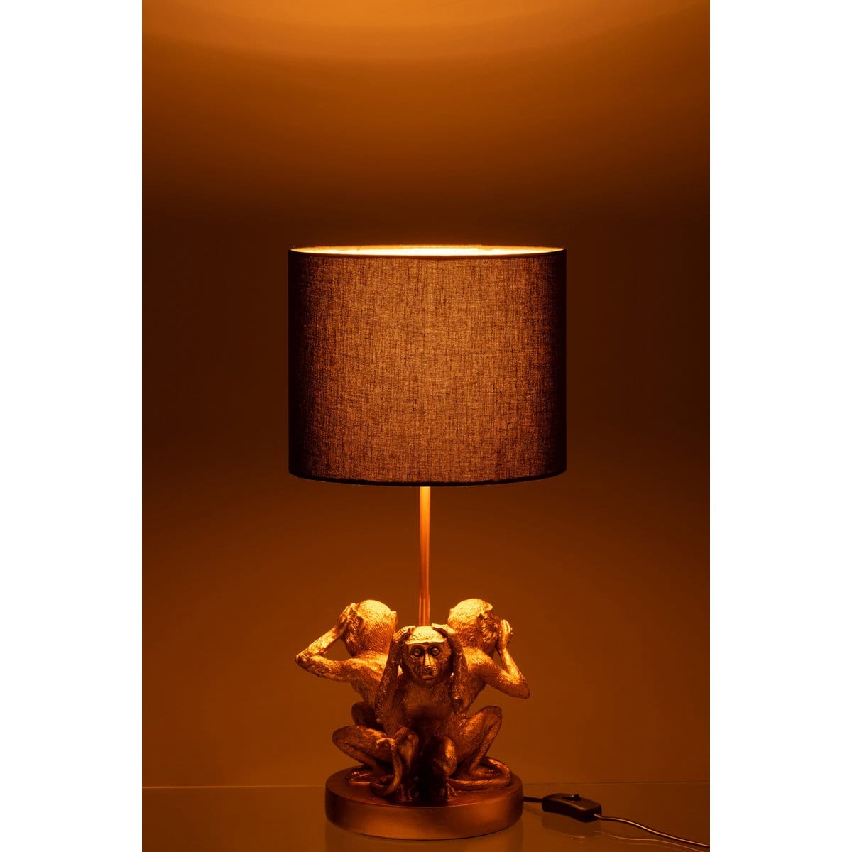 J-Line J-Line lamp Aap 3Delen - polyresin - goud