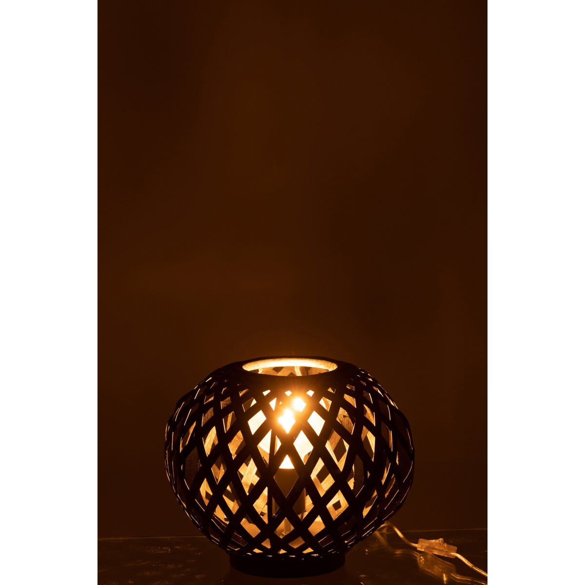 J-Line J-Line lamp - bamboe - zwart