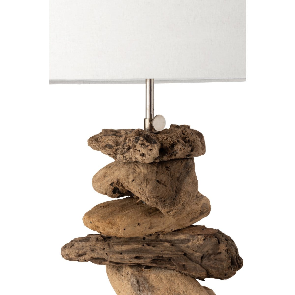 J-Line J-Line lamp + kap - hout - naturel/beige - small