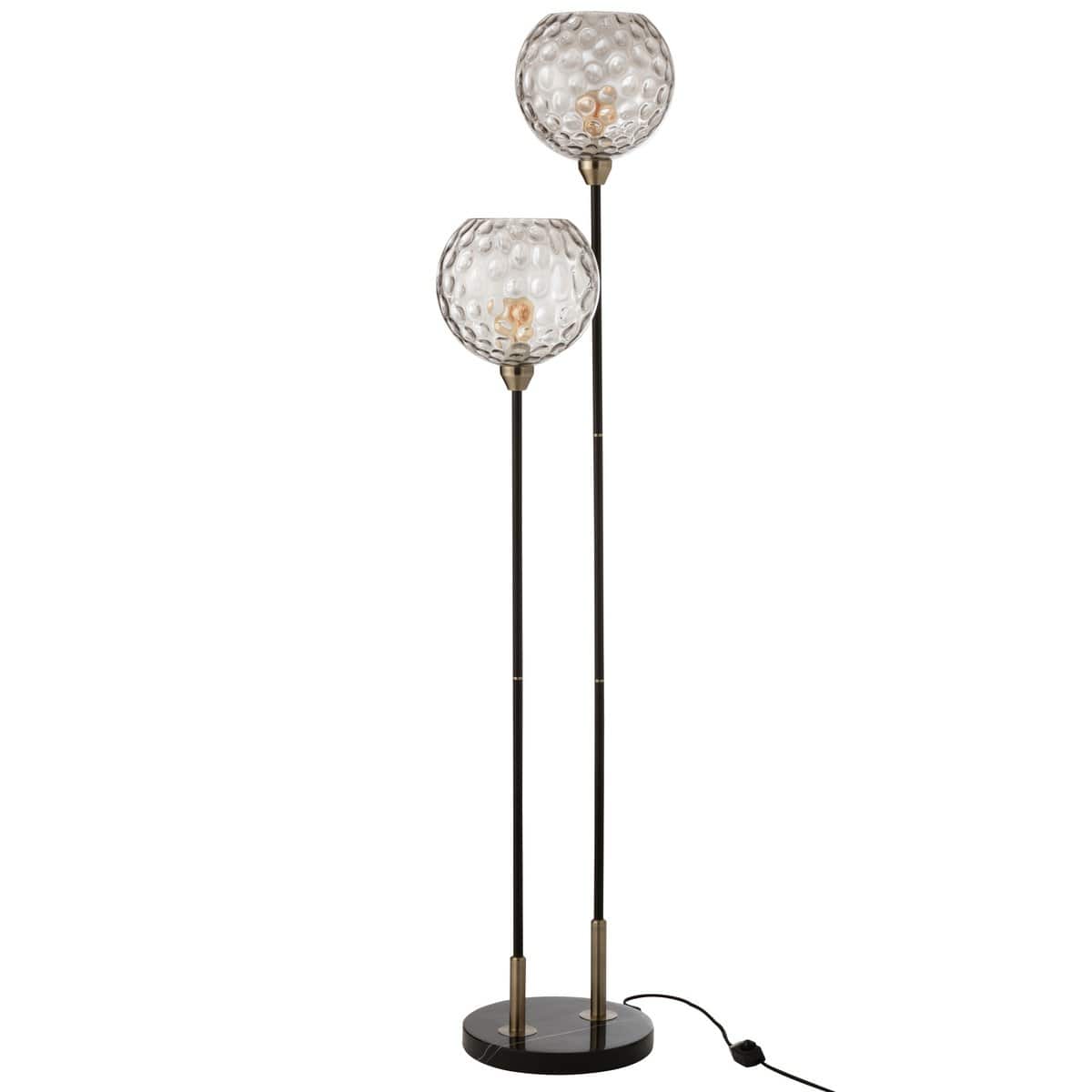 J-Line J-Line lamp Staand Bollie - steen/marmer - zwart