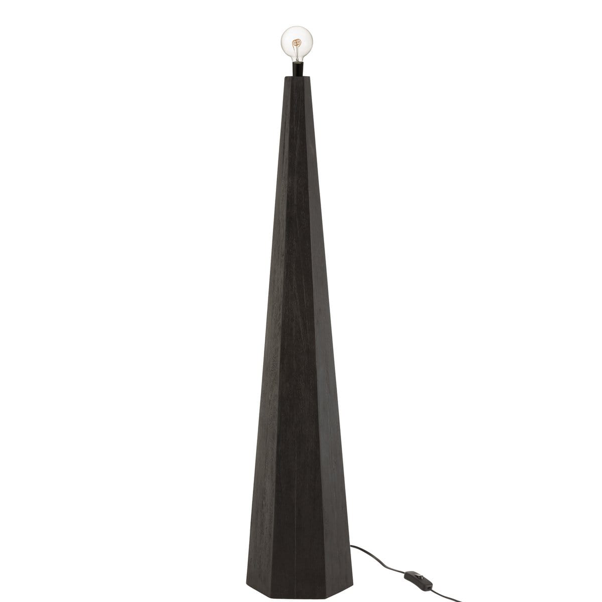 J-Line J-Line lampvoet Octogonaal - hout - zwart
