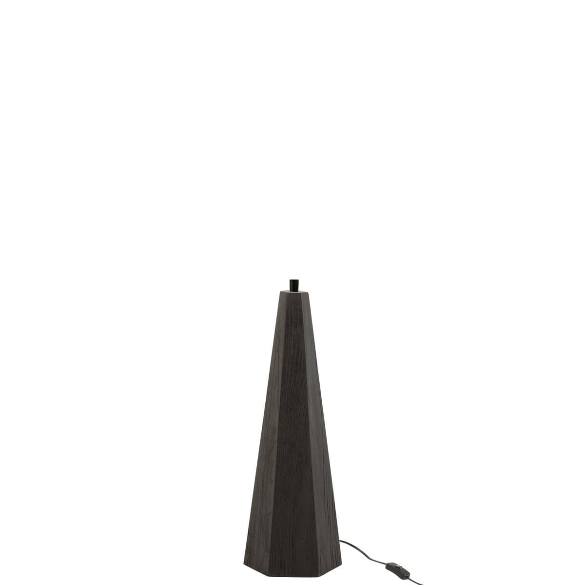J-Line J-Line Lampvoet Octogonaal Loofhout Zwart