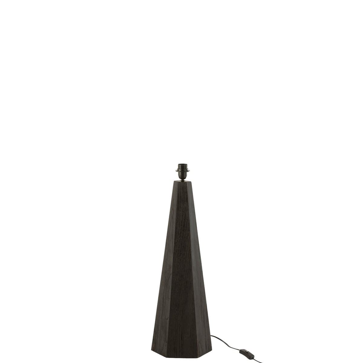 J-Line J-Line Lampvoet Octogonaal Loofhout Zwart