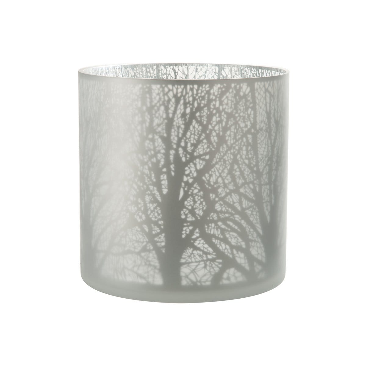 J-Line J-Line lantaarn Boom - glas - wit - extra groot