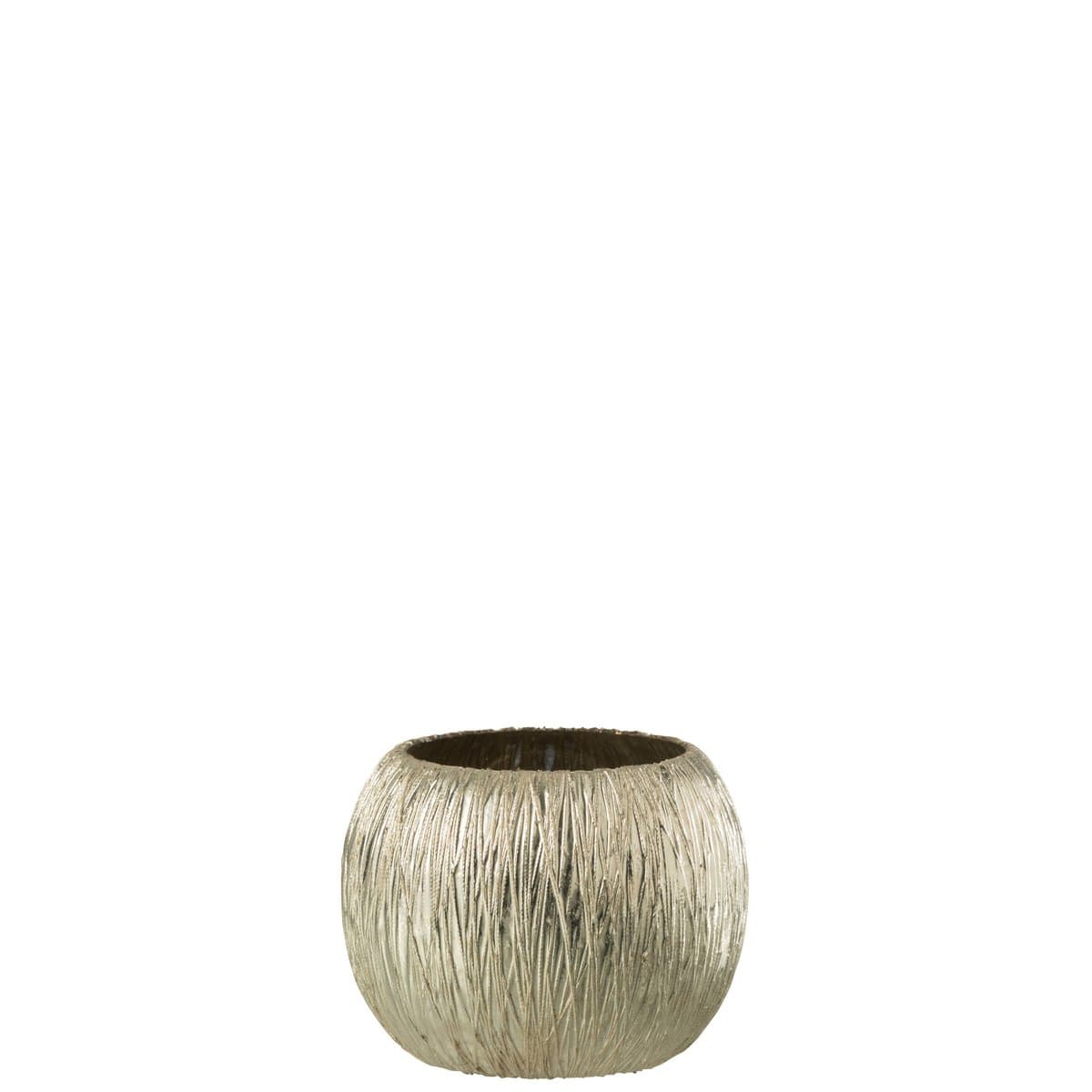 J-Line J-Line lantaarn - glas - zilver - klein