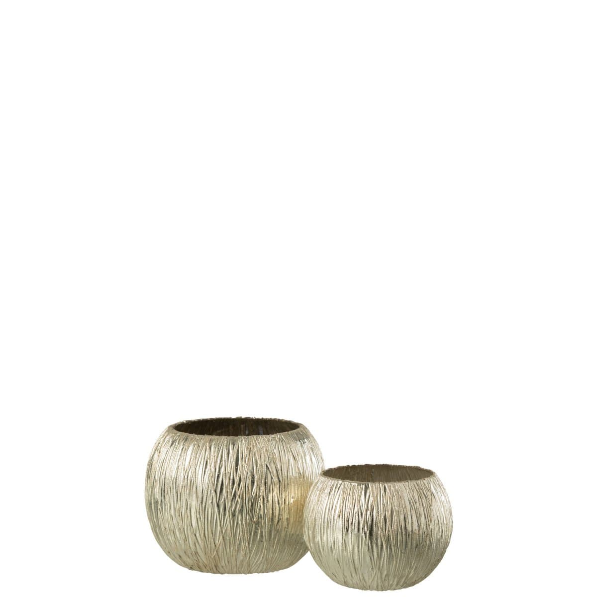 J-Line J-Line lantaarn - glas - zilver - klein