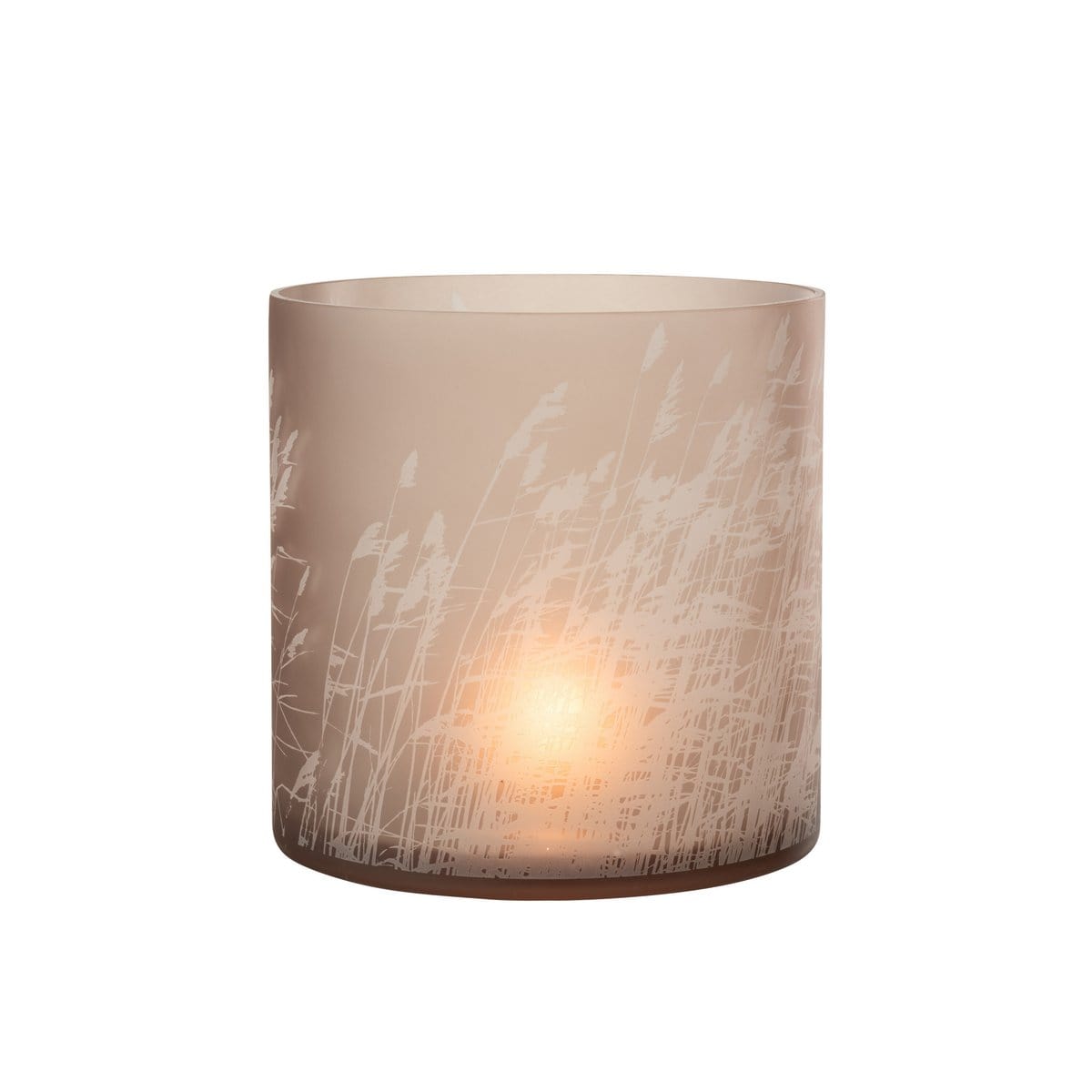 J-Line J-Line lantaarn gras - glas - beige - extra groot