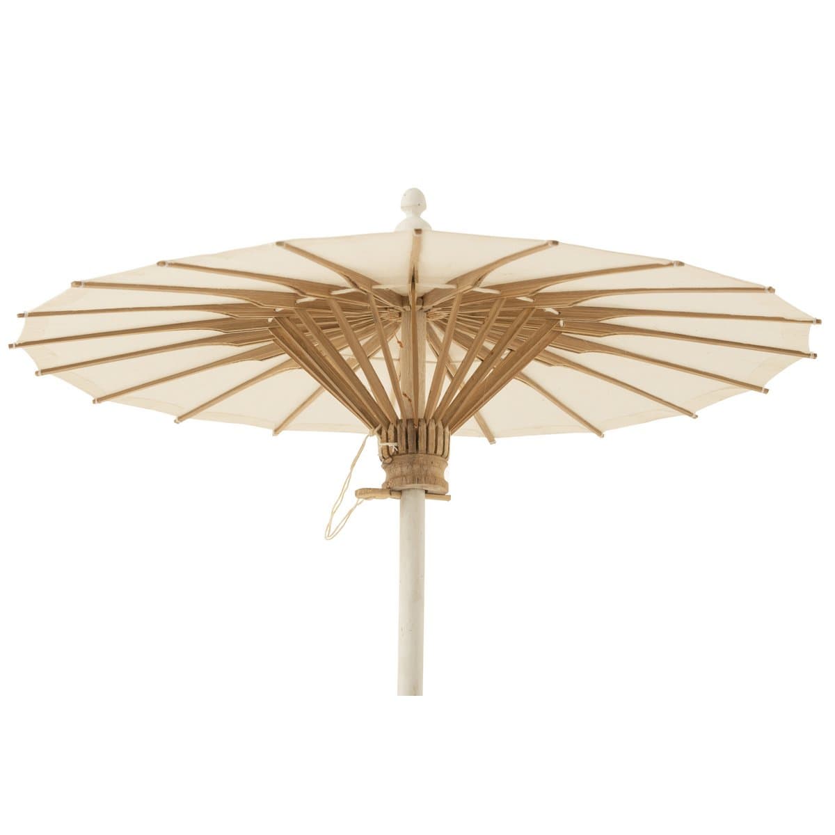 J-Line J-Line Parasol - katoen/hout - wit