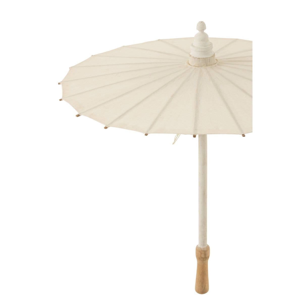 J-Line J-Line Parasol - katoen/hout - wit