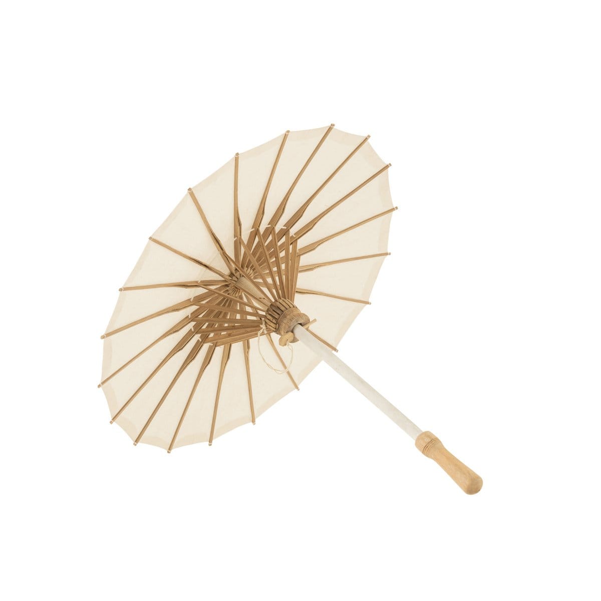 J-Line J-Line Parasol - katoen/hout - wit