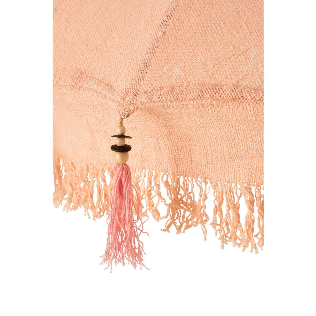 J-Line J-Line parasol + voet Kwastjes/Schelpen - hout - beige/donkerbruin - S