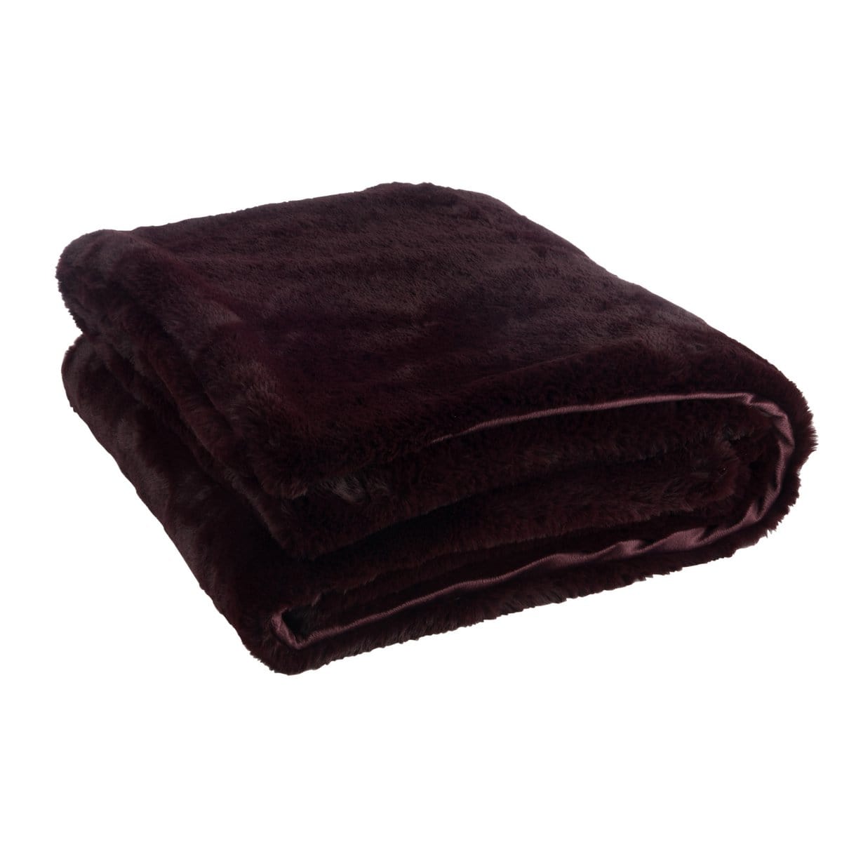 J-Line J-Line Plaid Cutie - Polyester – 180x130 cm – Donkerrood