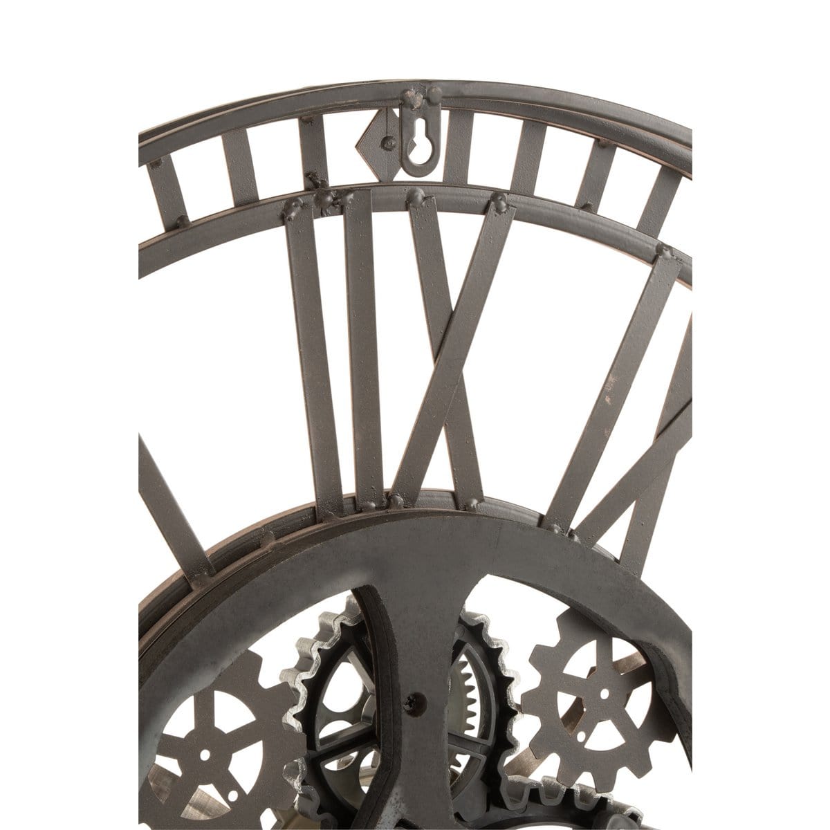 J-Line J-Line Radars Romeinse Cijfers klok - metaal - goud - Ø 7 cm