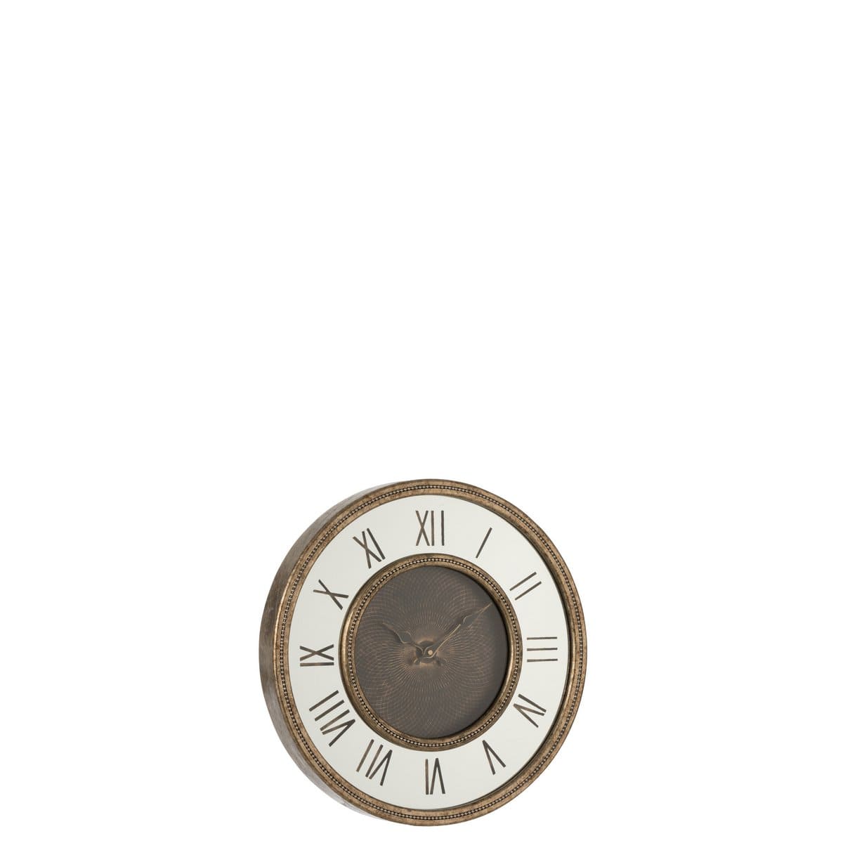 J-Line J-Line Romeinse Cijfers klok - hout - goud - Ø 47 cm - LED - S