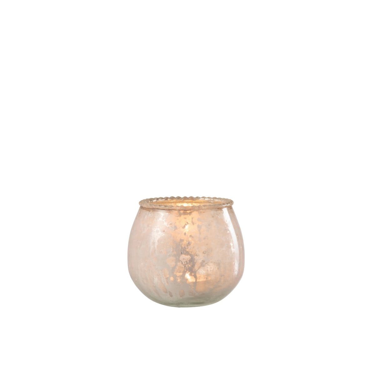 J-Line J-Line Theelicht Houder Glas Roze Small