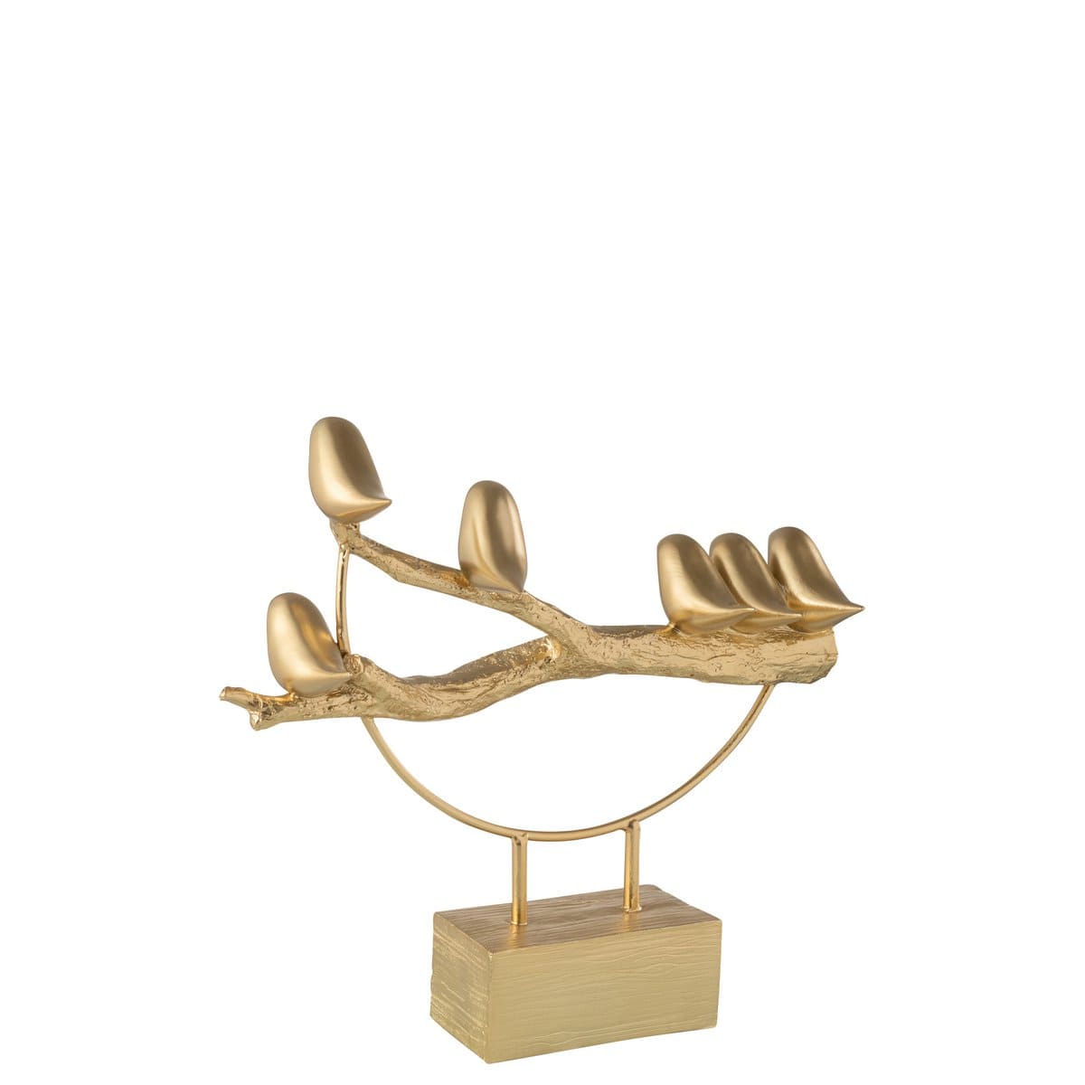 J-Line J-Line theelichthouder Boom - glas - groen/zilver - 3 stuks