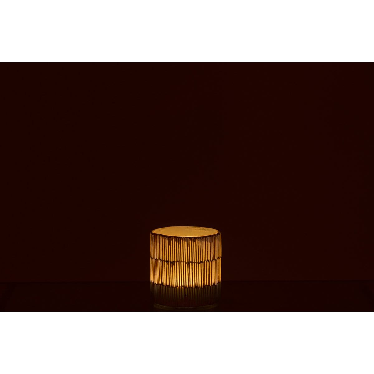 J-Line J-Line theelichthouder Mozaiek - glas - grijs - small - 2 stuks