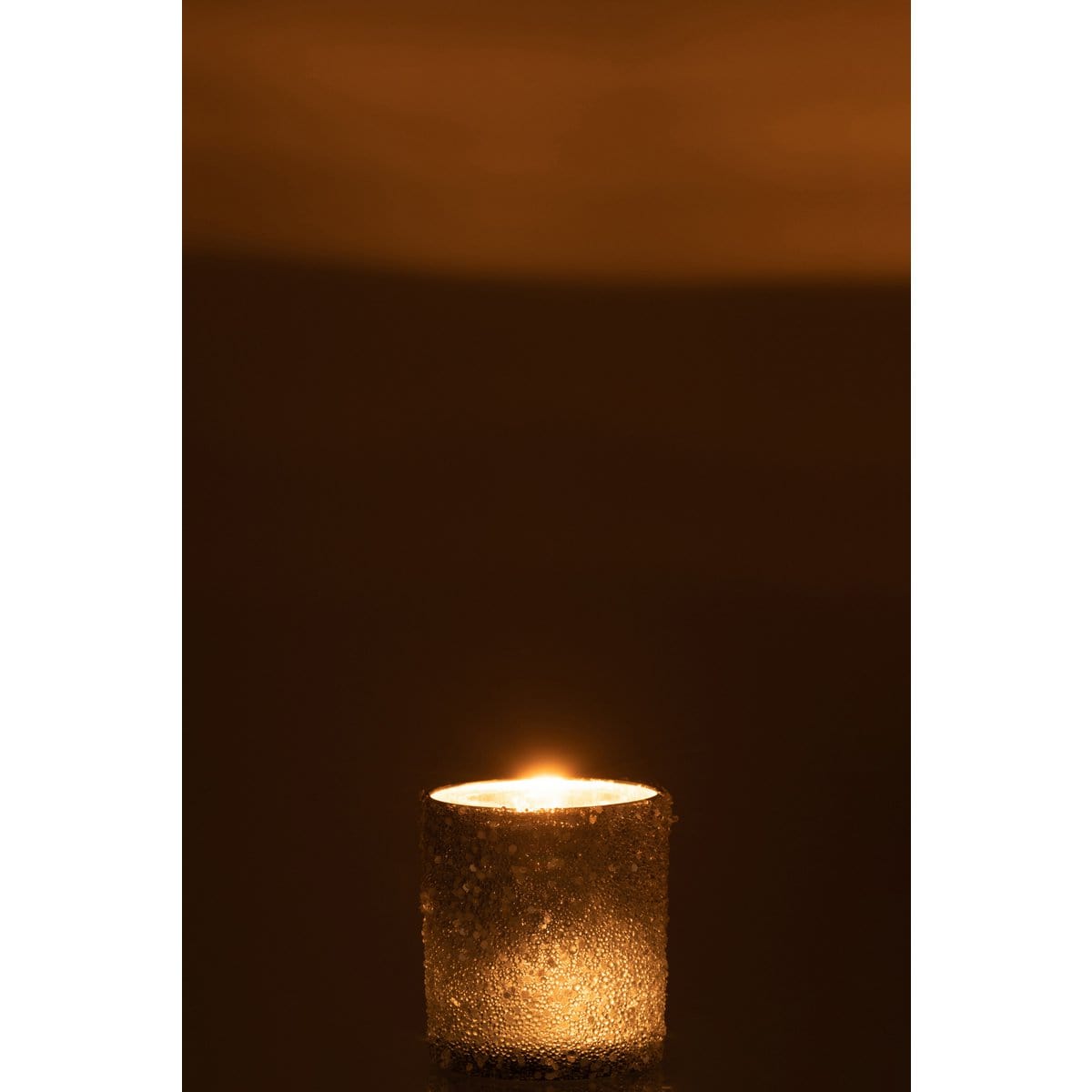 J-Line J-Line theelichthouder Parels - glas - lichtblauw - small - 3 stuks