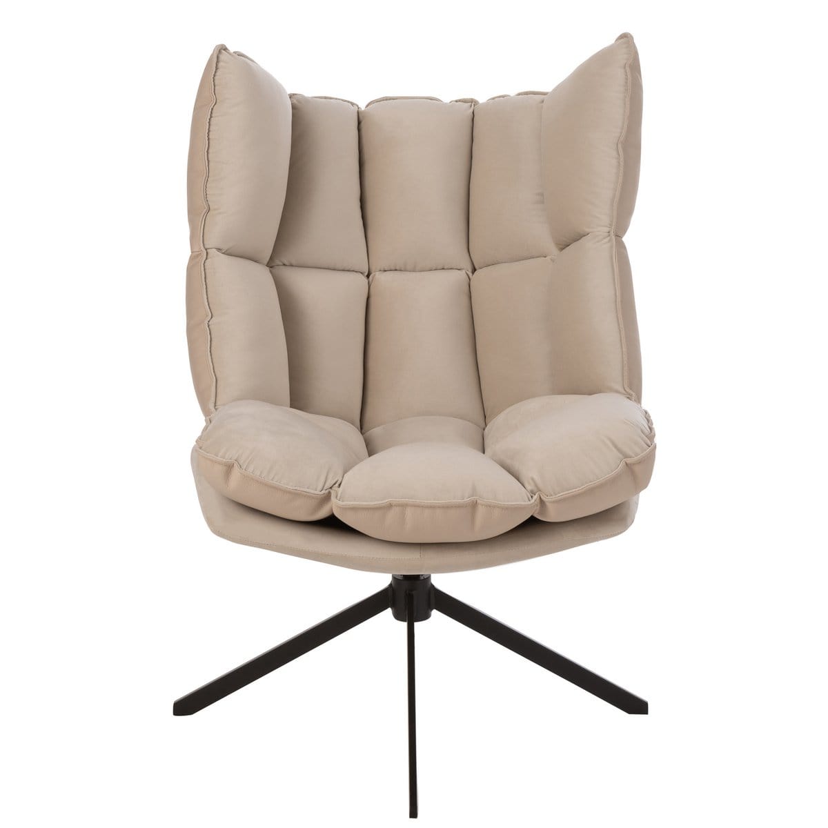 J-Line J-Line theelichthouder Vierkanten - glas - beige - small - 3 stuks