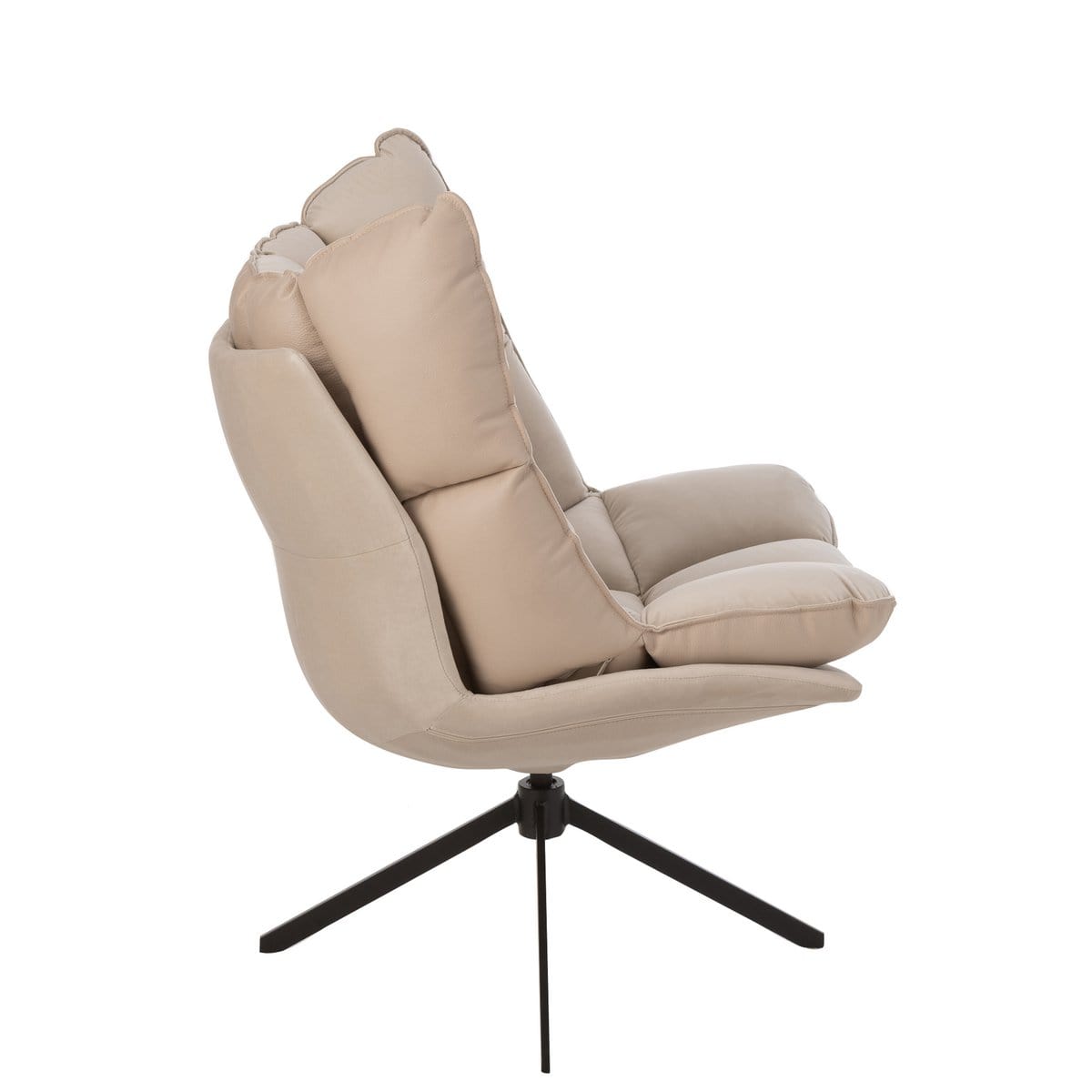 J-Line J-Line theelichthouder Vierkanten - glas - beige - small - 3 stuks