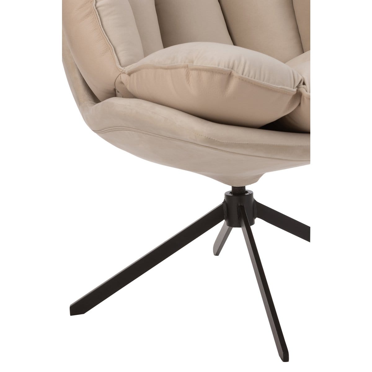 J-Line J-Line theelichthouder Vierkanten - glas - beige - small - 3 stuks