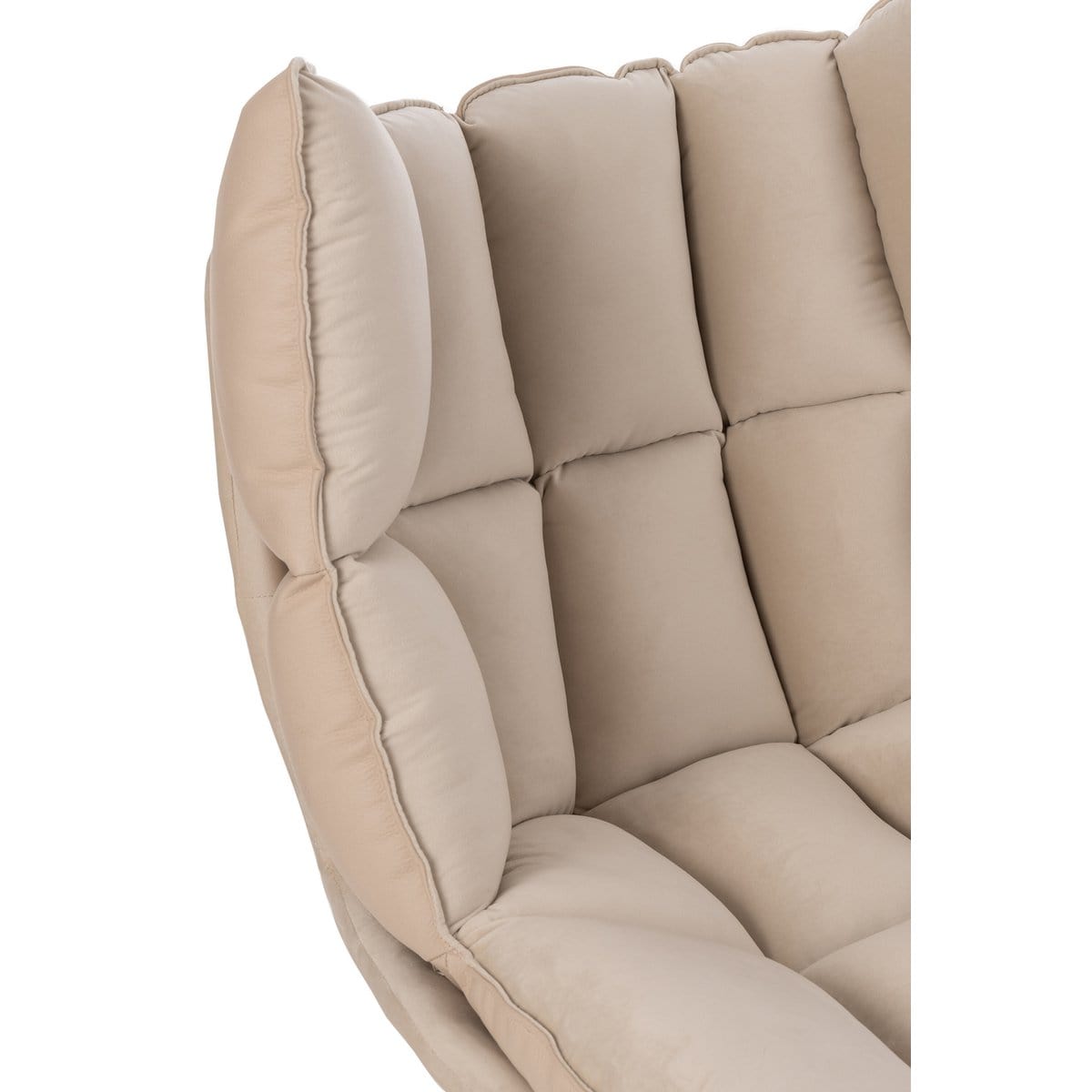 J-Line J-Line theelichthouder Vierkanten - glas - beige - small - 3 stuks