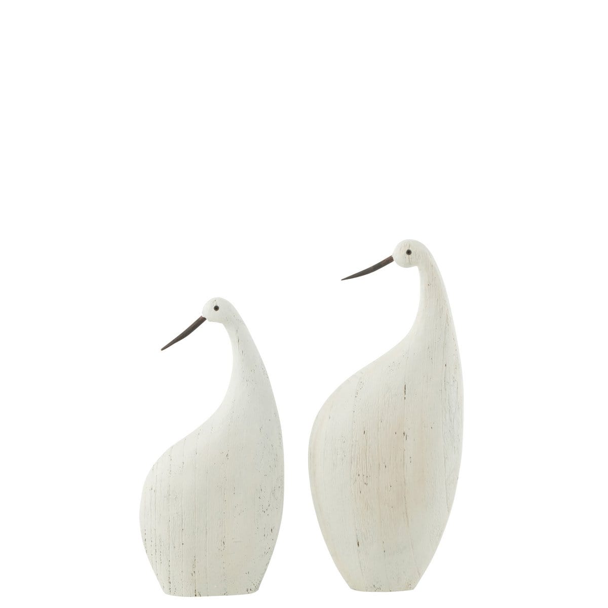 J-Line J-Line theelichthouder Vierkanten - glas - beige - small - 3 stuks